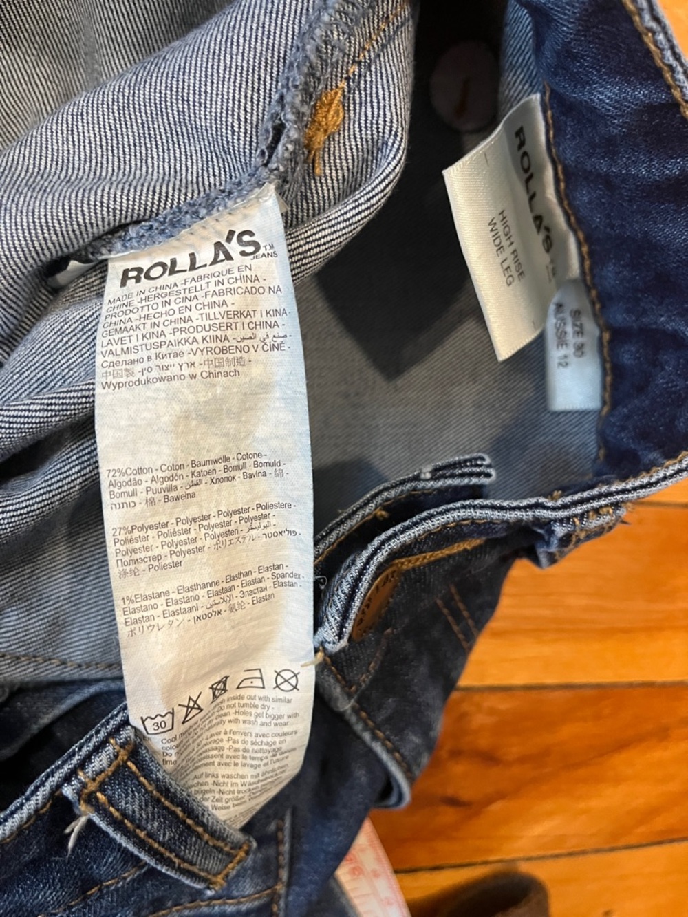 ROLLA’S Sailor wide leg high rise crop - Picture 8 of 11